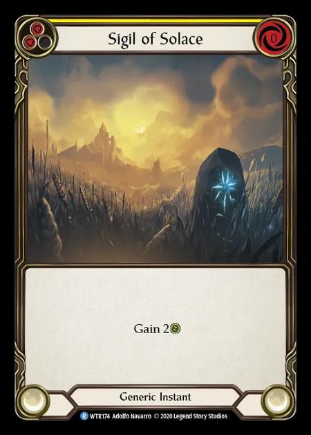 Sigil of Solace (Yellow) [WTR174] (Welcome to Rathe - Unlimited) Regular