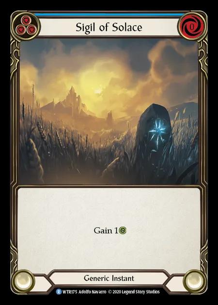 Sigil of Solace (Blue) [WTR175] (Welcome to Rathe - Unlimited) Rainbow Foil
