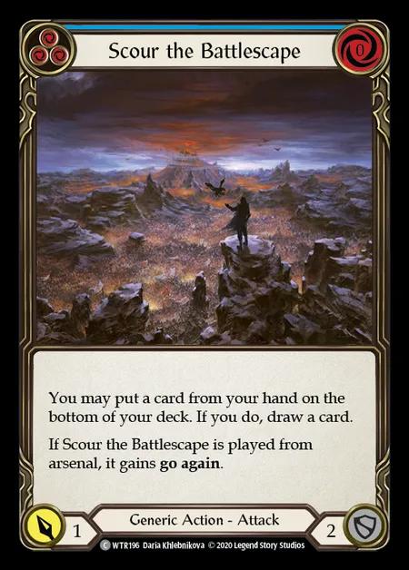 Scour the Battlescape (Blue) [WTR196] (Welcome to Rathe - Unlimited) Regular