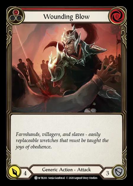 Wounding Blow (Red) [WTR203] (Welcome to Rathe - Unlimited) Regular