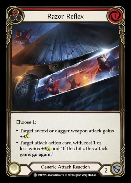 Razor Reflex (Red) [WTR209] (Welcome to Rathe - Unlimited) Rainbow Foil