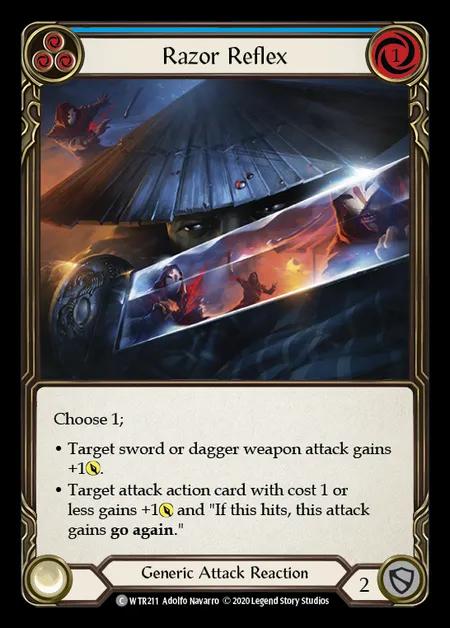 Razor Reflex (Blue) [WTR211] (Welcome to Rathe - Unlimited) Rainbow Foil