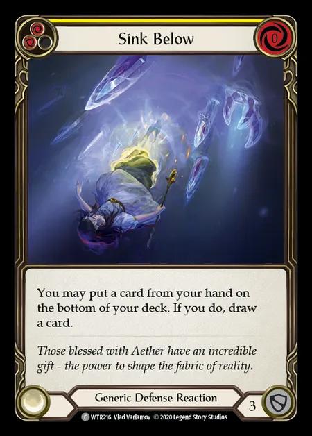 Sink Below (Yellow) [WTR216] (Welcome to Rathe - Unlimited) Rainbow Foil
