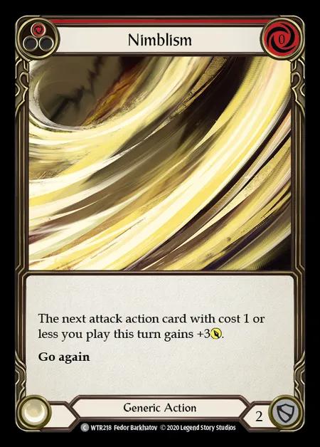 Nimblism (Red) [WTR218] (Welcome to Rathe - Unlimited) Rainbow Foil