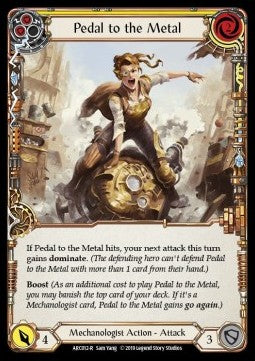 Pedal to the Metal (Yellow) [ARC012-R] (Arcane Rising - First) Regular