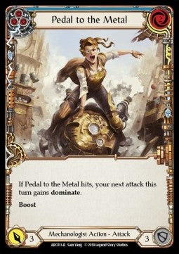 Pedal to the Metal (Blue) [ARC013-R] (Arcane Rising - First) Rainbow Foil