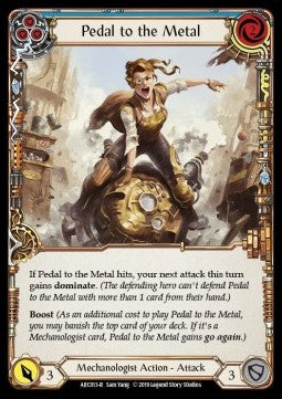 Pedal to the Metal (Blue) [ARC013-R] (Arcane Rising - First) Regular