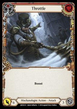 Throttle (Red) [ARC023-C] (Arcane Rising - First) Rainbow Foil