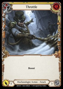 Throttle (Yellow) [ARC024-C] (Arcane Rising - First) Rainbow Foil