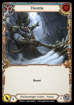Throttle (Blue) [ARC025-C] (Arcane Rising - First) Rainbow Foil
