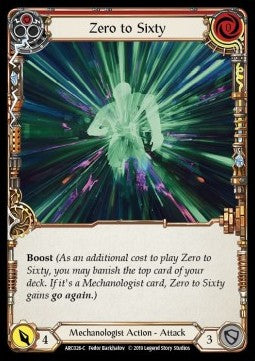 Zero to Sixty (Red) [ARC026-C] (Arcane Rising - First) Regular