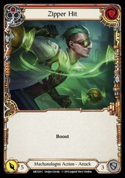 Zipper Hit (Red) [ARC029-C] (Arcane Rising - First) Rainbow Foil