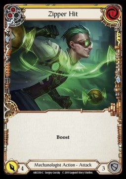 Zipper Hit (Yellow) [ARC030-C] (Arcane Rising - First) Rainbow Foil