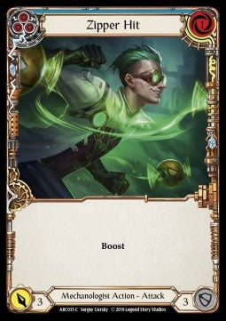 Zipper Hit (Blue) [ARC031-C] (Arcane Rising - First) Rainbow Foil