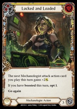 Locked and Loaded (Yellow) [ARC033-C] (Arcane Rising - First) Rainbow Foil
