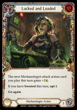 Locked and Loaded (Blue) [ARC034-C] (Arcane Rising - First) Rainbow Foil