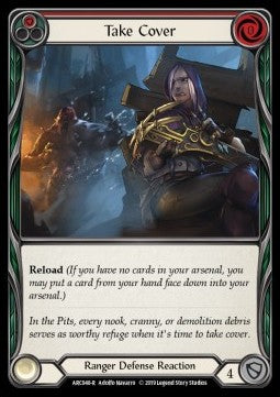 Take Cover (Red) [ARC048-R] (Arcane Rising - First) Rainbow Foil