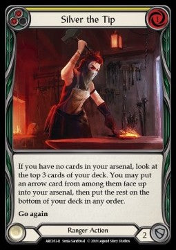 Silver the Tip (Yellow) [ARC052-R] (Arcane Rising - First) Rainbow Foil