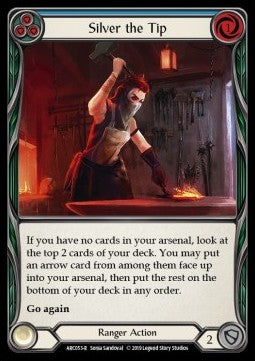 Silver the Tip (Blue) [ARC053-R] (Arcane Rising - First) Rainbow Foil