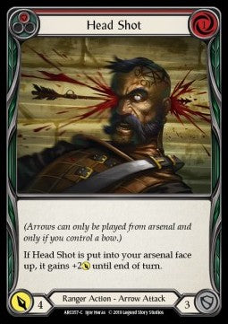 Head Shot (Red) [ARC057-C] (Arcane Rising - First) Rainbow Foil