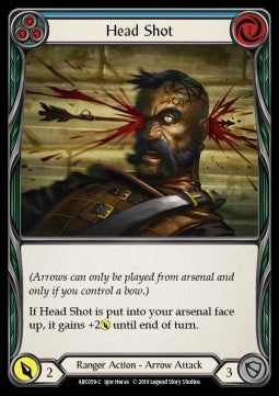 Head Shot (Blue) [ARC059-C] (Arcane Rising - First) Rainbow Foil