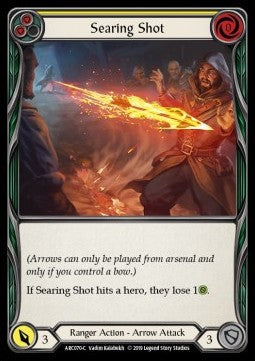 Searing Shot (Yellow) [ARC070-C] (Arcane Rising - First) Rainbow Foil