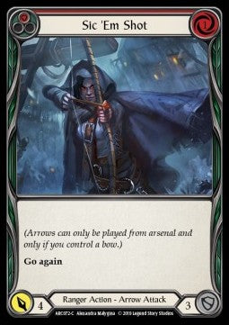 Sic 'Em Shot (Red) [ARC072-C] (Arcane Rising - First) Rainbow Foil