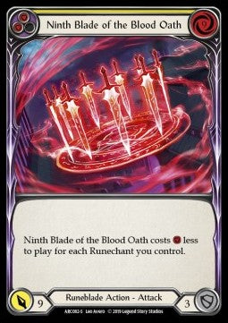 Ninth Blade of the Blood Oath [ARC082-S] (Arcane Rising - First) Rainbow Foil