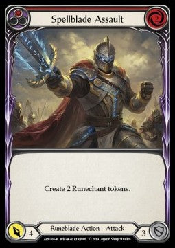 Spellblade Assault (Red) [ARC085-R] (Arcane Rising - First) Rainbow Foil