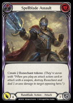 Spellblade Assault (Red) [ARC085-R] (Arcane Rising - First) Regular