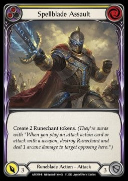 Spellblade Assault (Yellow) [ARC086-R] (Arcane Rising - First) Regular