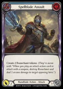 Spellblade Assault (Blue) [ARC087-R] (Arcane Rising - First) Regular