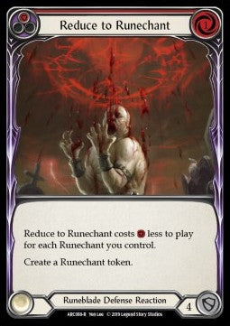 Reduce to Runechant (Red) [ARC088-R] (Arcane Rising - First) Rainbow Foil