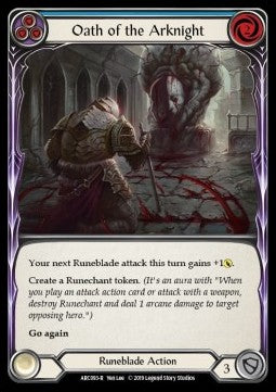 Oath of the Arknight (Blue) [ARC093-R] (Arcane Rising - First) Regular