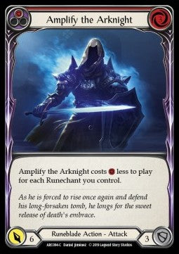 Amplify the Arknight (Red) [ARC094-C] (Arcane Rising - First) Rainbow Foil