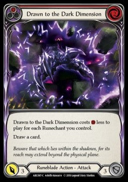Drawn to the Dark Dimension (Red) [ARC097-C] (Arcane Rising - First) Rainbow Foil