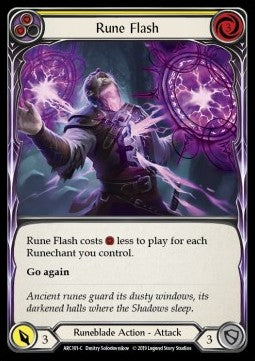Rune Flash (Yellow) [ARC101-C] (Arcane Rising - First) Rainbow Foil