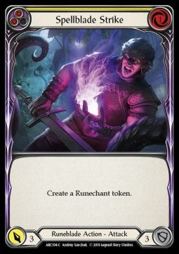 Spellblade Strike (Yellow) [ARC104-C] (Arcane Rising - First) Rainbow Foil