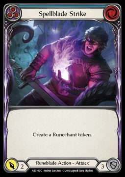 Spellblade Strike (Blue) [ARC105-C] (Arcane Rising - First) Rainbow Foil
