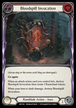 Bloodspill Invocation (Red) [ARC106-C] (Arcane Rising - First) Regular