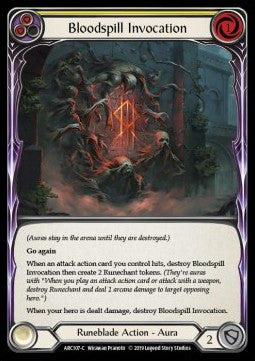 Bloodspill Invocation (Yellow) [ARC107-C] (Arcane Rising - First) Regular