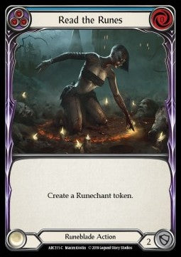 Read the Runes (Blue) [ARC111-C] (Arcane Rising - First) Rainbow Foil