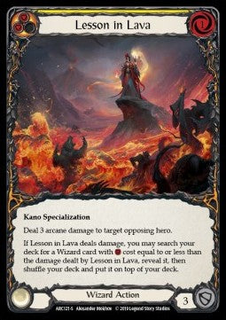 Lesson in Lava [ARC121-S] (Arcane Rising - First) Rainbow Foil