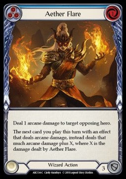 Aether Flare (Blue) [ARC134-C] (Arcane Rising - First) Rainbow Foil