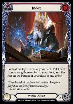Index (Red) [ARC135-C] (Arcane Rising - First) Rainbow Foil