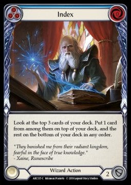 Index (Blue) [ARC137-C] (Arcane Rising - First) Rainbow Foil