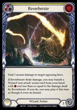 Reverberate (Yellow) [ARC139-C] (Arcane Rising - First) Rainbow Foil