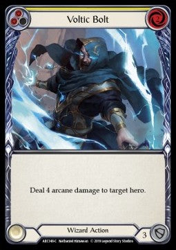 Voltic Bolt (Yellow) [ARC148-C] (Arcane Rising - First) Rainbow Foil