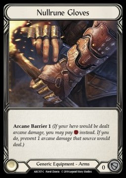 Nullrune Gloves [ARC157-C] (Arcane Rising - First) Cold Foil