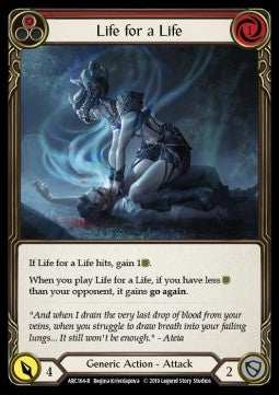 Life for a Life (Red) [ARC164-R] (Arcane Rising - First) Rainbow Foil